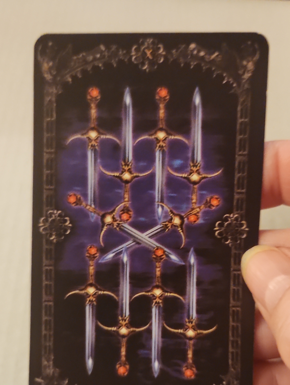 Alchemy 1977 England Tarot Card - Black & Purple Artwork - Picture 11 of 12